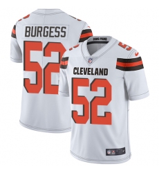 Youth Nike Cleveland Browns #52 James Burgess White Vapor Untouchable Elite Player NFL Jersey