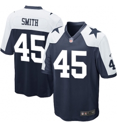 Men's Nike Dallas Cowboys #45 Rod Smith Game Navy Blue Throwback Alternate NFL Jersey