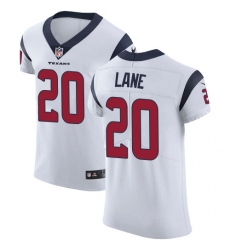 Men's Nike Houston Texans #20 Jeremy Lane White Vapor Untouchable Elite Player NFL Jersey