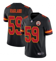 Men's Nike Kansas City Chiefs #59 Reggie Ragland Limited Black Rush Vapor Untouchable NFL Jersey