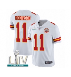 Youth Kansas City Chiefs #11 Demarcus Robinson White Vapor Untouchable Limited Player Super Bowl LIV Bound Football Jersey