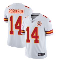 Youth Nike Kansas City Chiefs #14 Demarcus Robinson White Vapor Untouchable Limited Player NFL Jersey