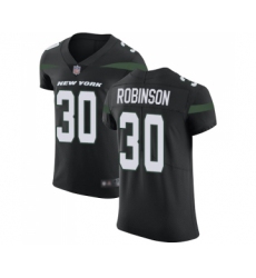 Men's New York Jets #30 Rashard Robinson Black Alternate Vapor Untouchable Elite Player Football Jersey
