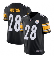 Youth Nike Pittsburgh Steelers #28 Mike Hilton Black Team Color Vapor Untouchable Limited Player NFL Jersey