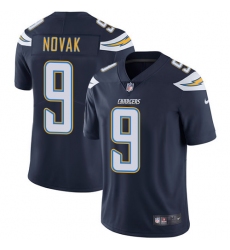Men's Nike Los Angeles Chargers #9 Nick Novak Navy Blue Team Color Vapor Untouchable Limited Player NFL Jersey