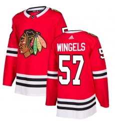 Youth Adidas Chicago Blackhawks #57 Tommy Wingels Authentic Red Home NHL Jersey