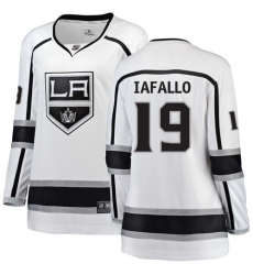 Women's Los Angeles Kings #19 Alex Iafallo Authentic White Away Fanatics Branded Breakaway NHL Jersey