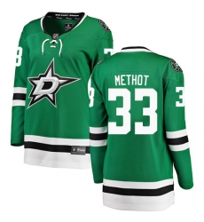 Women's Dallas Stars #33 Marc Methot Authentic Green Home Fanatics Branded Breakaway NHL Jersey
