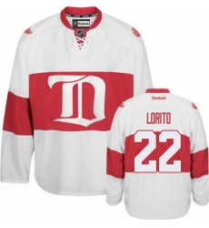 Youth Reebok Detroit Red Wings #22 Matthew Lorito Premier White Third NHL Jersey