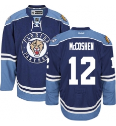 Men's Reebok Florida Panthers #12 Ian McCoshen Authentic Navy Blue Third NHL Jersey