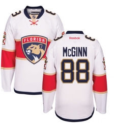 Youth Reebok Florida Panthers #88 Jamie McGinn Authentic White Away NHL Jersey
