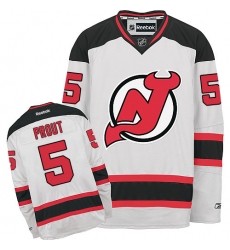 Women's Reebok New Jersey Devils #5 Dalton Prout Authentic White Away NHL Jersey