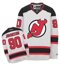 Women's Reebok New Jersey Devils #90 Marcus Johansson Authentic White Away NHL Jersey