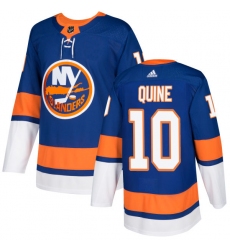 Youth Adidas New York Islanders #10 Alan Quine Authentic Royal Blue Home NHL Jersey