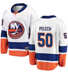 Men's New York Islanders #50 Adam Pelech Fanatics Branded White Away Breakaway NHL Jersey