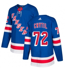 Youth Adidas New York Rangers #72 Filip Chytil Premier Royal Blue Home NHL Jersey