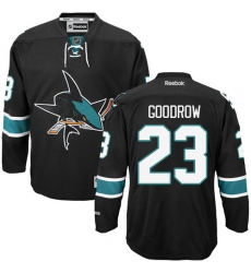 Women's Reebok San Jose Sharks #23 Barclay Goodrow Premier Black Third NHL Jersey