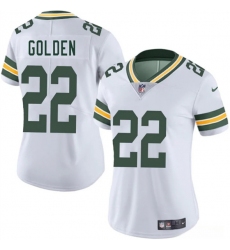 Women's Green Bay Packers #22 Matthew Golden White 2025 Vapor Untouchable Limited Football Stitched Jersey(Run Small)