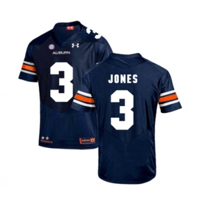 Auburn Tigers 3 Jonathan Jones Navy College Football Jersey