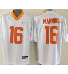 Tennessee Volunteers 16 Peyton Manning Gray USA Flag College Football Jersey