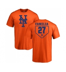 MLB Nike New York Mets #27 Jeurys Familia Orange RBI T-Shirt