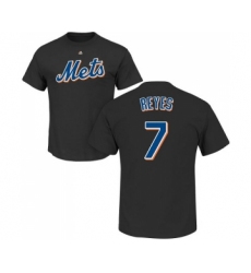 MLB Nike New York Mets #7 Jose Reyes Black Name & Number T-Shirt