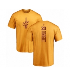 Basketball Cleveland Cavaliers #20 Brandon Knight Gold One Color Backer T-Shirt