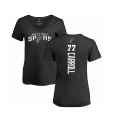 Basketball Women's San Antonio Spurs #77 DeMarre Carroll Black Backer T-Shirt
