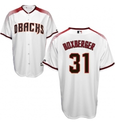 Men's Majestic Arizona Diamondbacks #31 Brad Boxberger Authentic White Home Cool Base MLB Jersey