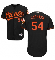 Men's Majestic Baltimore Orioles #54 Andrew Cashner Black Alternate Flex Base Authentic Collection MLB Jersey