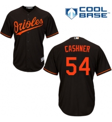 Youth Majestic Baltimore Orioles #54 Andrew Cashner Replica Black Alternate Cool Base MLB Jersey