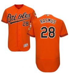 Men's Majestic Baltimore Orioles #28 Colby Rasmus Orange Alternate Flex Base Authentic Collection MLB Jersey