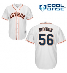 Youth Majestic Houston Astros #56 Hector Rondon Authentic White Home Cool Base MLB Jersey