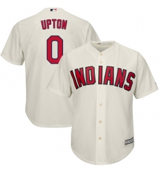 Youth Majestic Cleveland Indians #0 B.J. Upton Replica Cream Alternate 2 Cool Base MLB Jersey