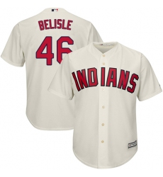 Youth Majestic Cleveland Indians #46 Matt Belisle Replica Cream Alternate 2 Cool Base MLB Jersey