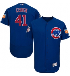 Men's Majestic Chicago Cubs #41 Steve Cishek Royal Blue Alternate Flex Base Authentic Collection MLB Jersey