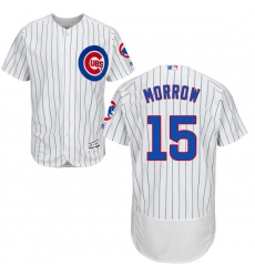Men's Majestic Chicago Cubs #15 Brandon Morrow White Home Flex Base Authentic Collection MLB Jersey