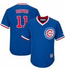 Men's Majestic Chicago Cubs #11 Yu Darvish Replica Royal Blue Cooperstown Cool Base MLB Jersey