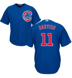 Youth Majestic Chicago Cubs #11 Yu Darvish Replica Royal Blue Alternate Cool Base MLB Jersey