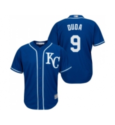 Youth Kansas City Royals #9 Lucas Duda Replica Blue Alternate 2 Cool Base Baseball Jersey