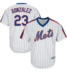Youth Majestic New York Mets #23 Adrian Gonzalez Replica White Alternate Cool Base MLB Jersey