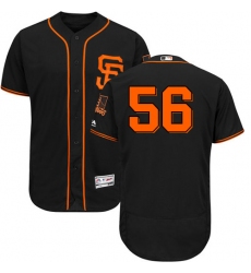 Men's Majestic San Francisco Giants #56 Tony Watson Black Alternate Flex Base Authentic Collection MLB Jersey
