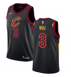 Youth Nike Cleveland Cavaliers #3 George Hill Authentic Black NBA Jersey Statement Edition