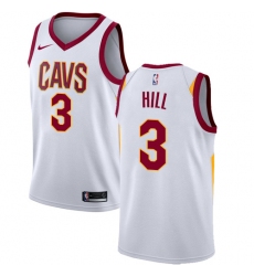 Youth Nike Cleveland Cavaliers #3 George Hill Swingman White NBA Jersey - Association Edition