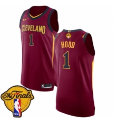Youth Nike Cleveland Cavaliers #1 Rodney Hood Authentic Maroon 2018 NBA Finals Bound NBA Jersey - Icon Edition