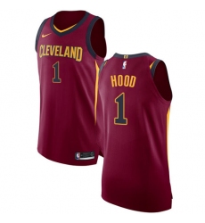 Youth Nike Cleveland Cavaliers #1 Rodney Hood Authentic Maroon NBA Jersey - Icon Edition
