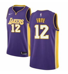 Youth Nike Los Angeles Lakers #12 Channing Frye Authentic Purple NBA Jersey - Icon Edition