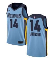 Men's Nike Memphis Grizzlies #14 Brice Johnson Authentic Light Blue NBA Jersey Statement Edition