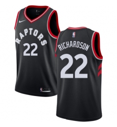 Men's Nike Toronto Raptors #22 Malachi Richardson Swingman Black NBA Jersey Statement Edition