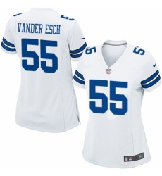 Women's Nike Dallas Cowboys #55 Leighton Vander Esch Game White NFL Jersey